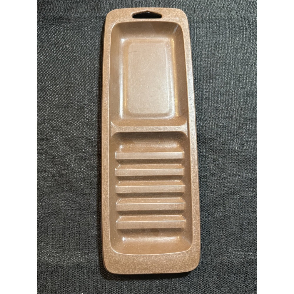 Rare Vintage Rubbermaid Brown Plastic Soap Dish No. 2200